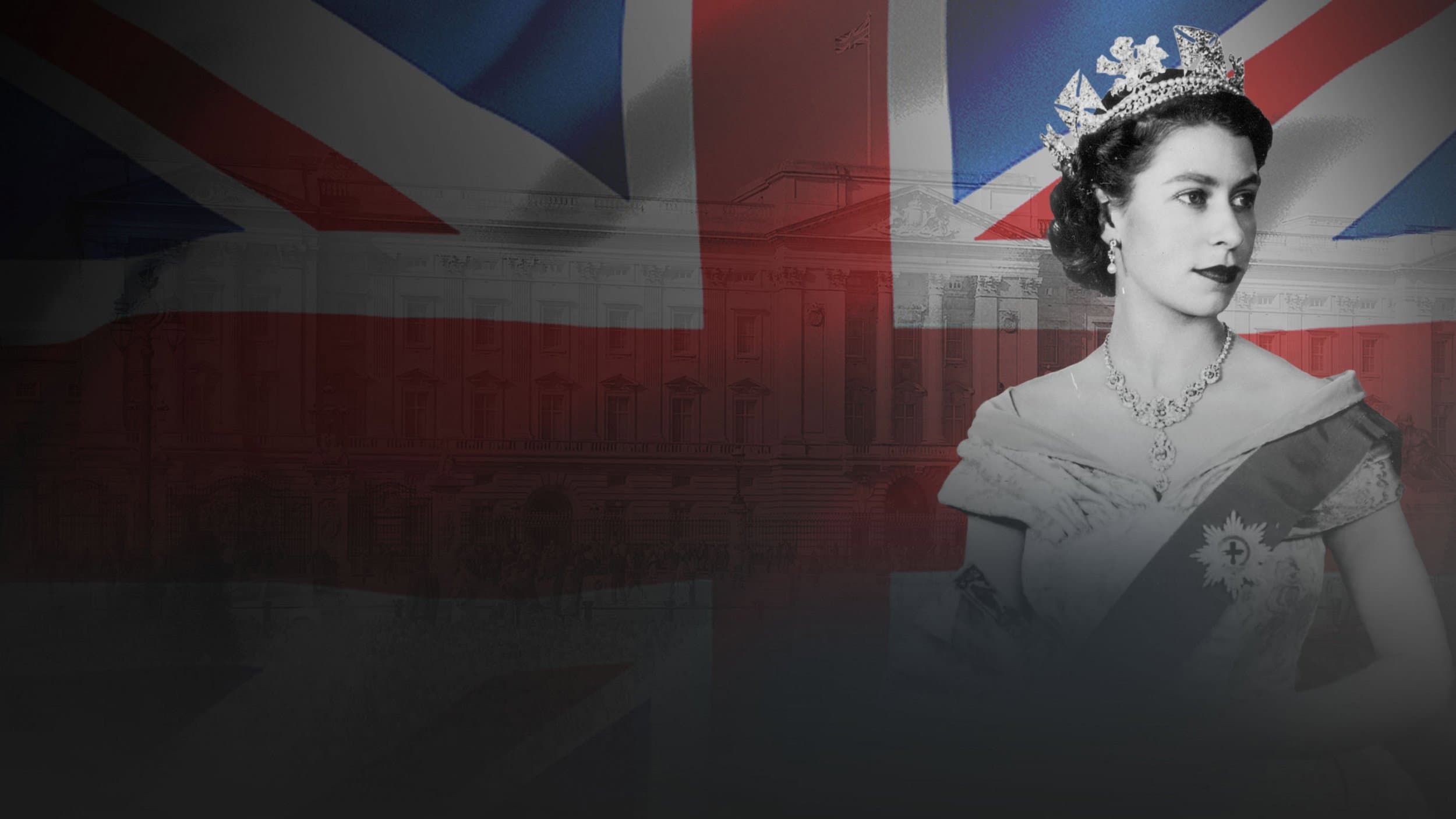 The Queen: Mother and Monarch backdrop